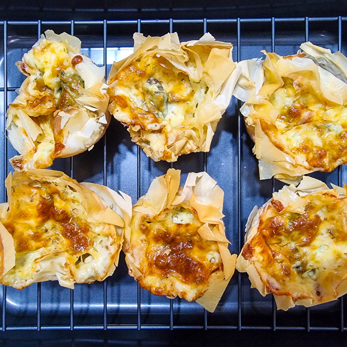 Mini Mushroom Spinach Quiches