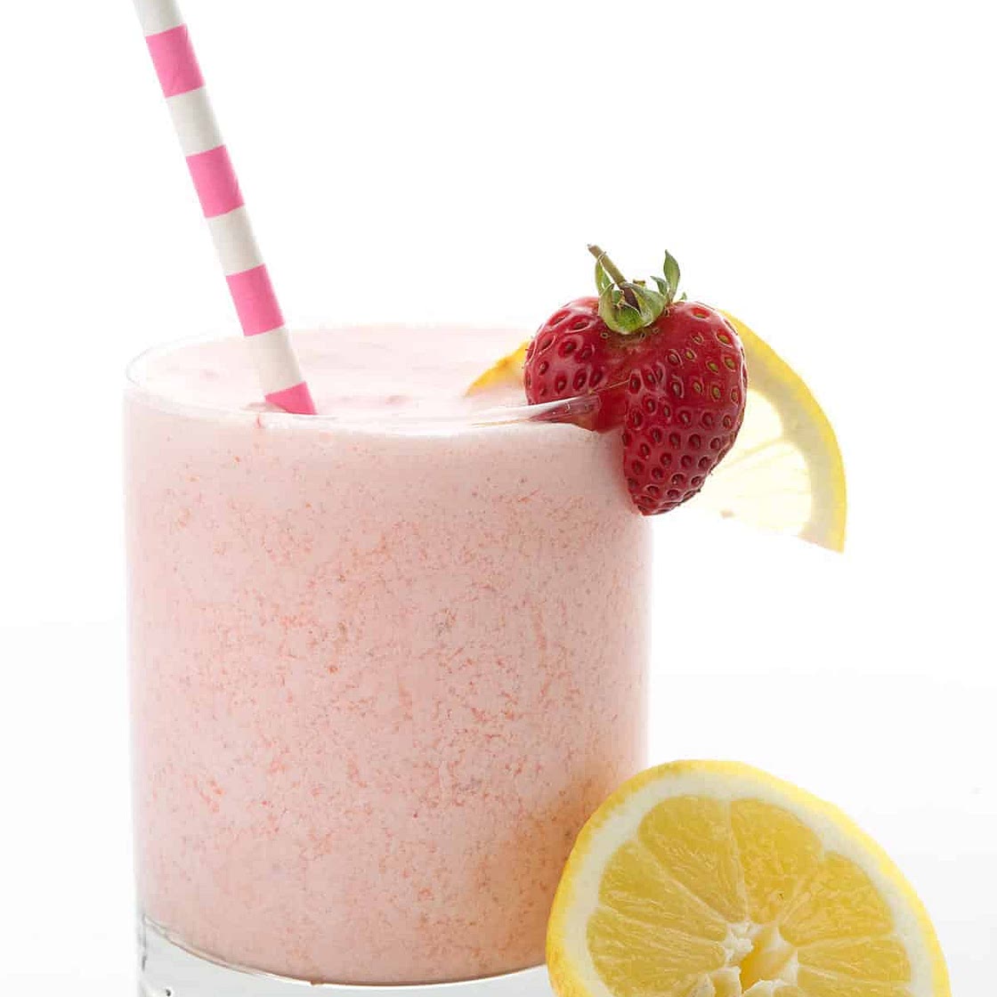 Keto Frosted Strawberry Lemonade