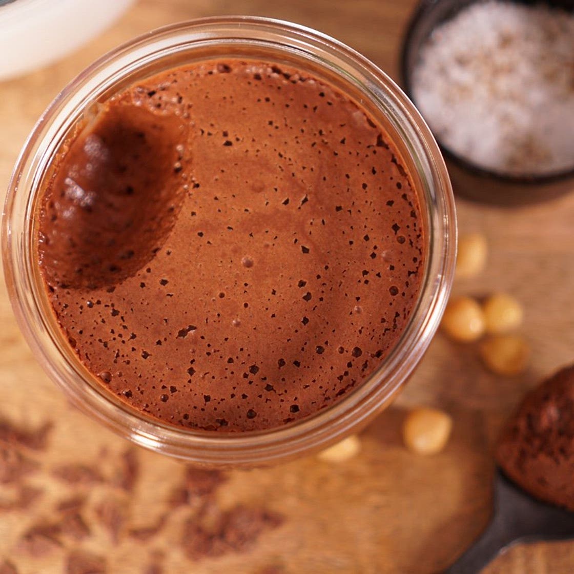 Mousse au chocolat végétale au jus de pois chiche