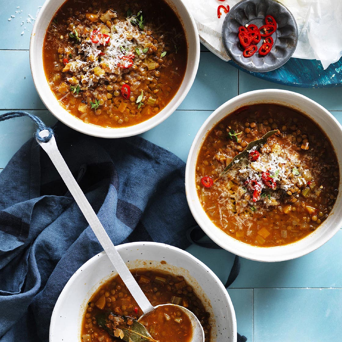 Hearty Italian Lentil and Vegetable Soup