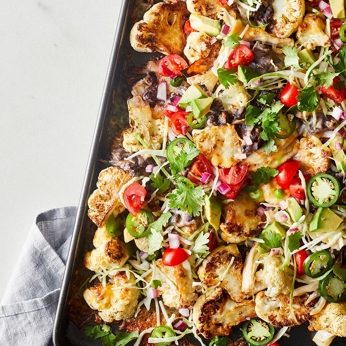 Cauliflower Chicken Nachos