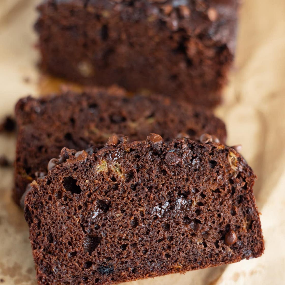 Healthy Double Chocolate Banana Bread