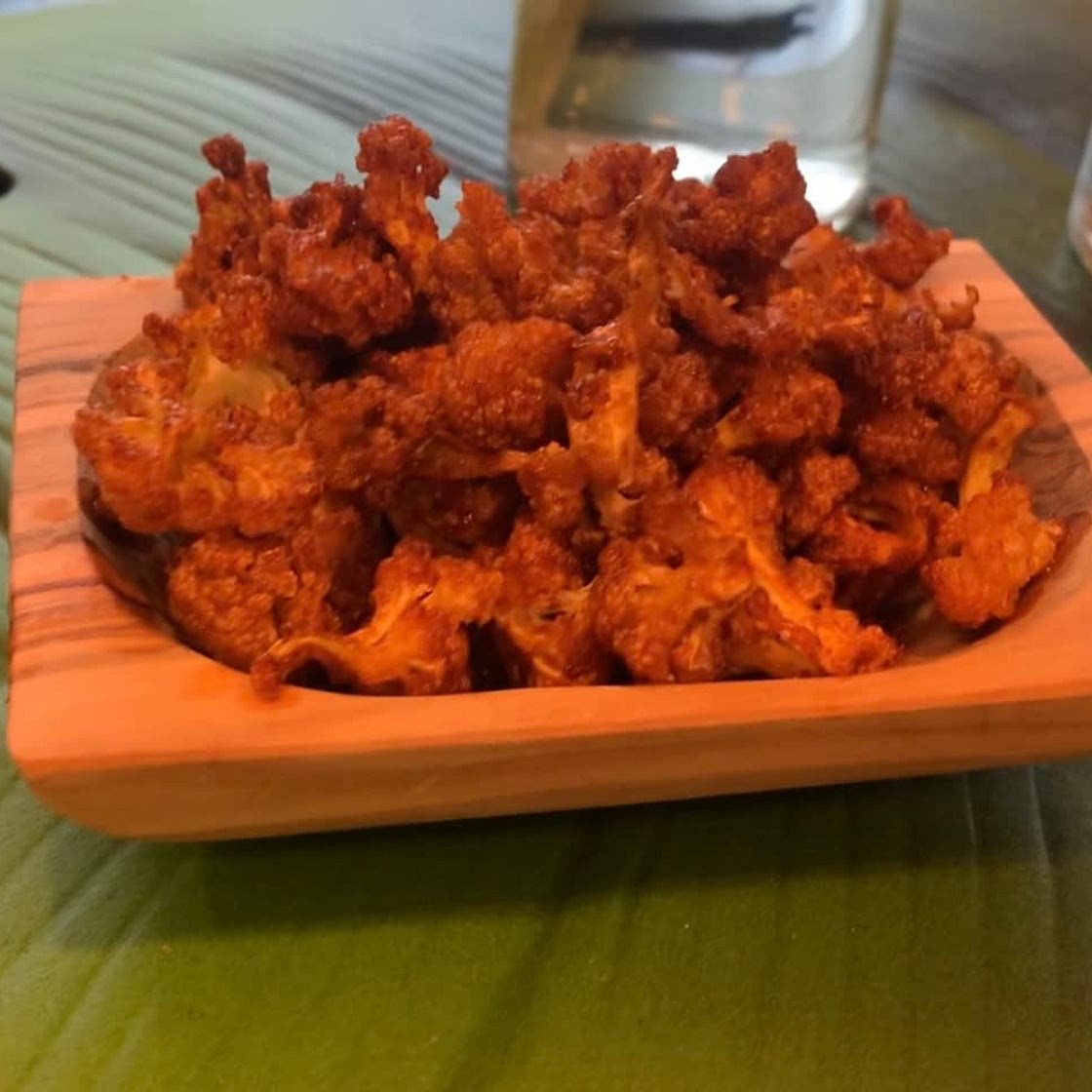 Raw vegan cauliflower popcorn
