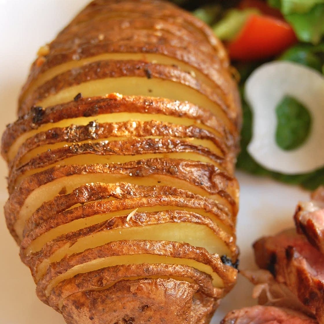 Air Fried Hasselback Potatoes