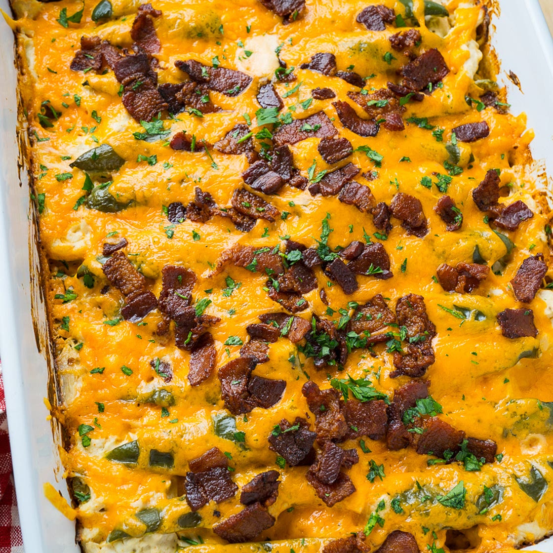 Keto Jalapeño Popper Chicken Casserole - Keto Recipes