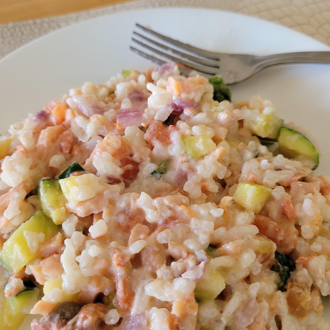 Zucchini Risoto (healthier) receipe for one serve
