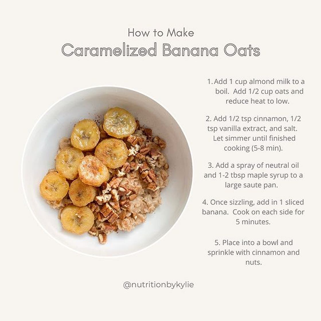 Caramelized Banana Oats
