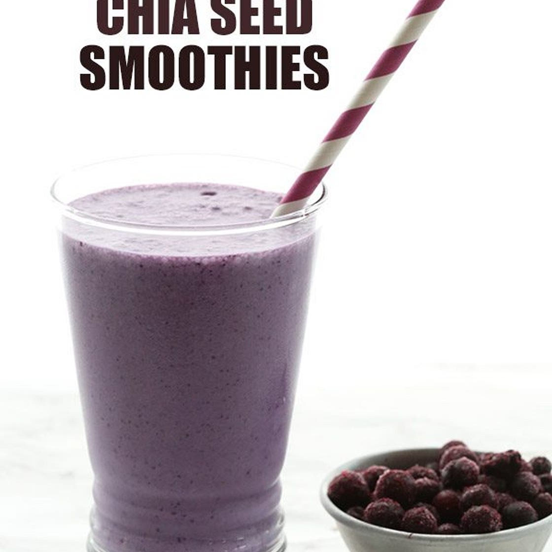 Blueberry Coconut Chia Smoothies