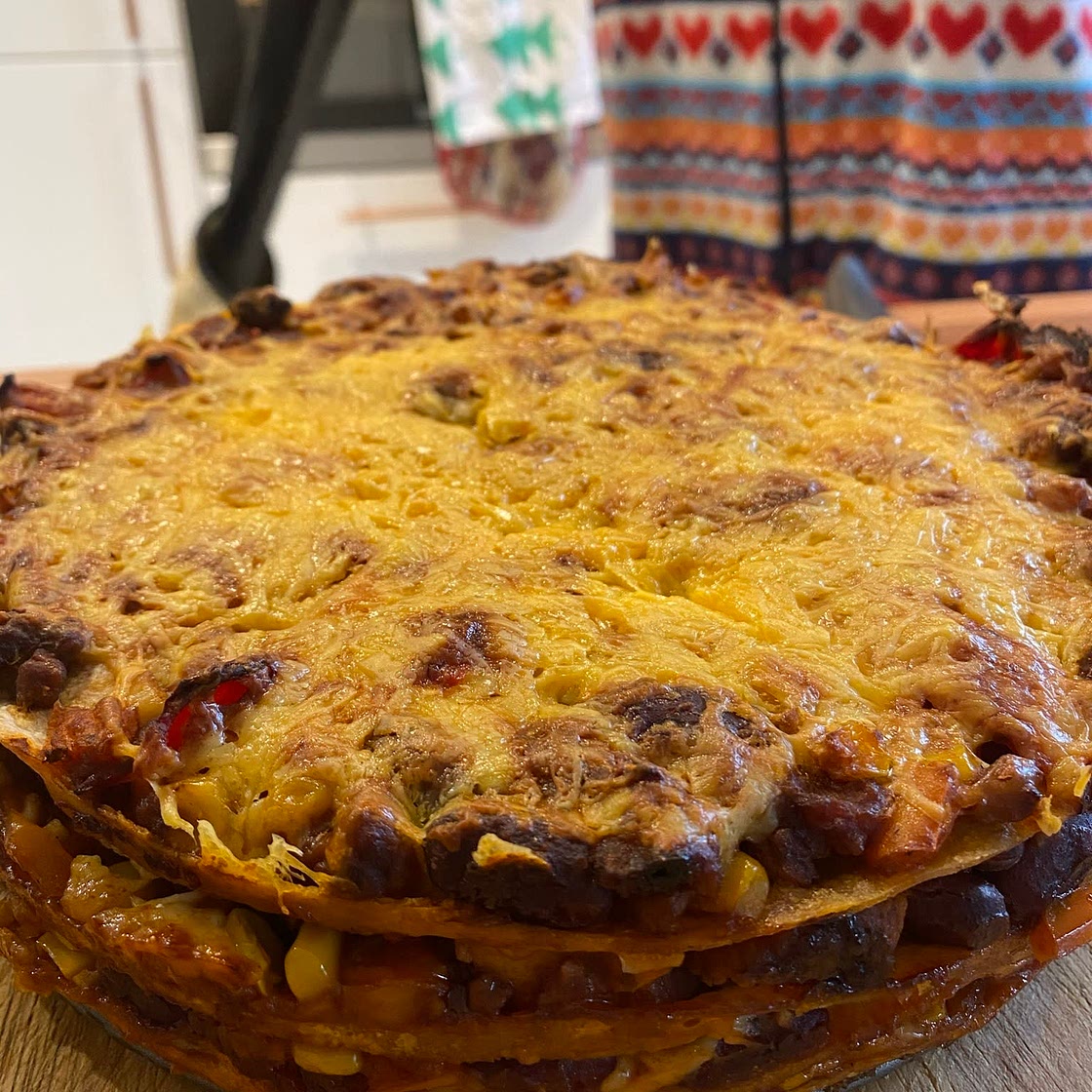 Mexican vegetarian lasagne