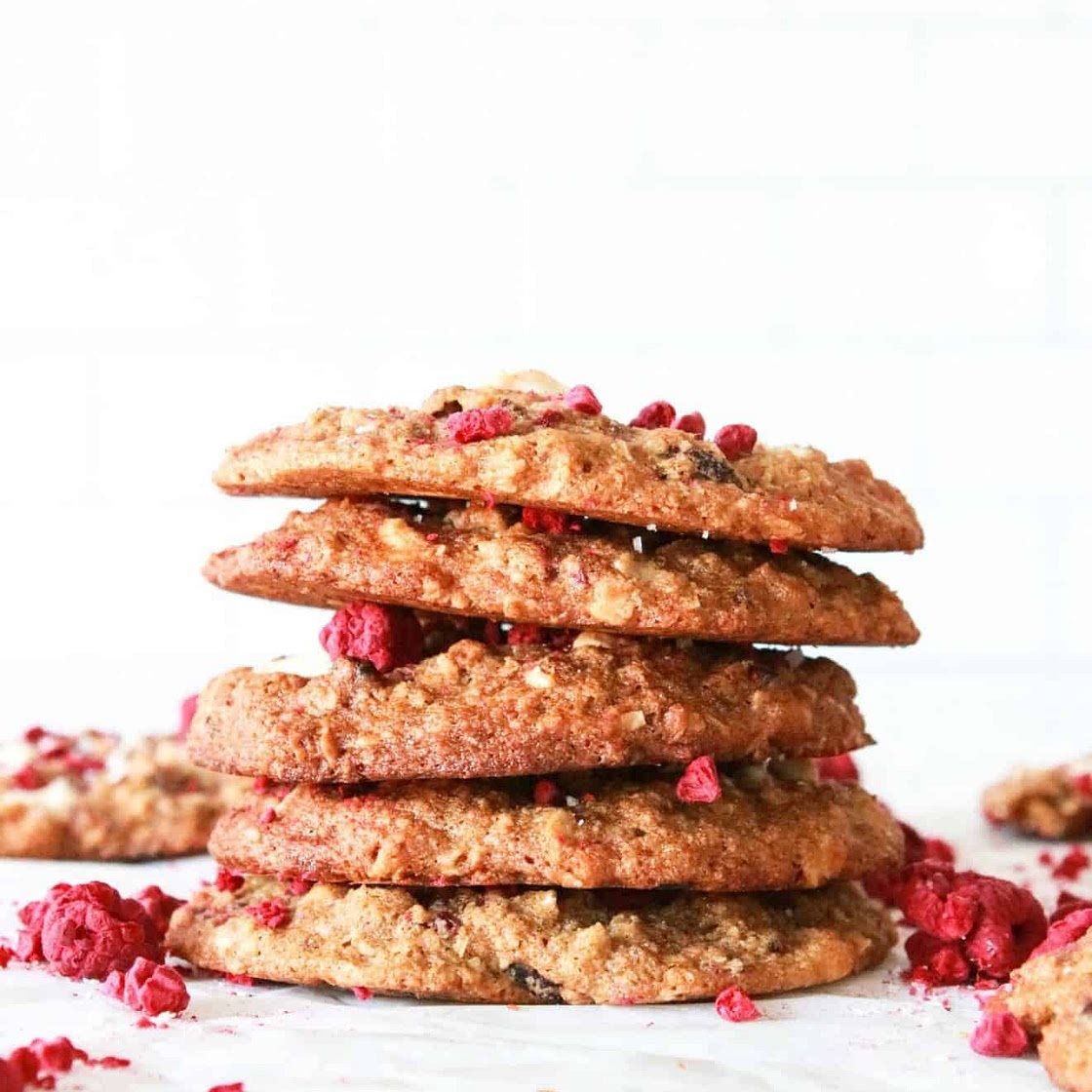 Raspberry White Chocolate Cookies