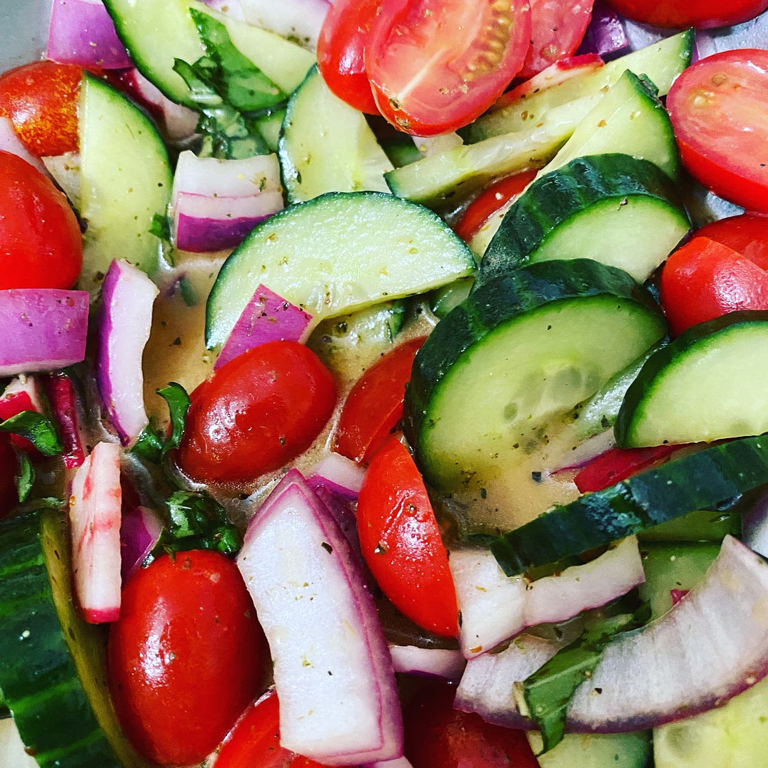 Tomato, Cucumber Salad