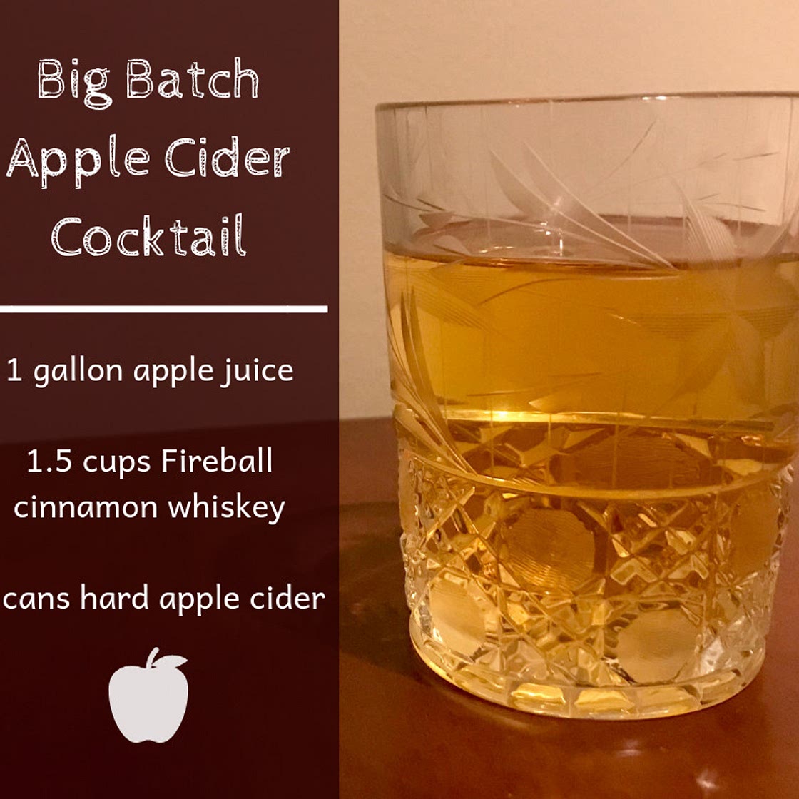 Big Batch Apple Cider Cocktail