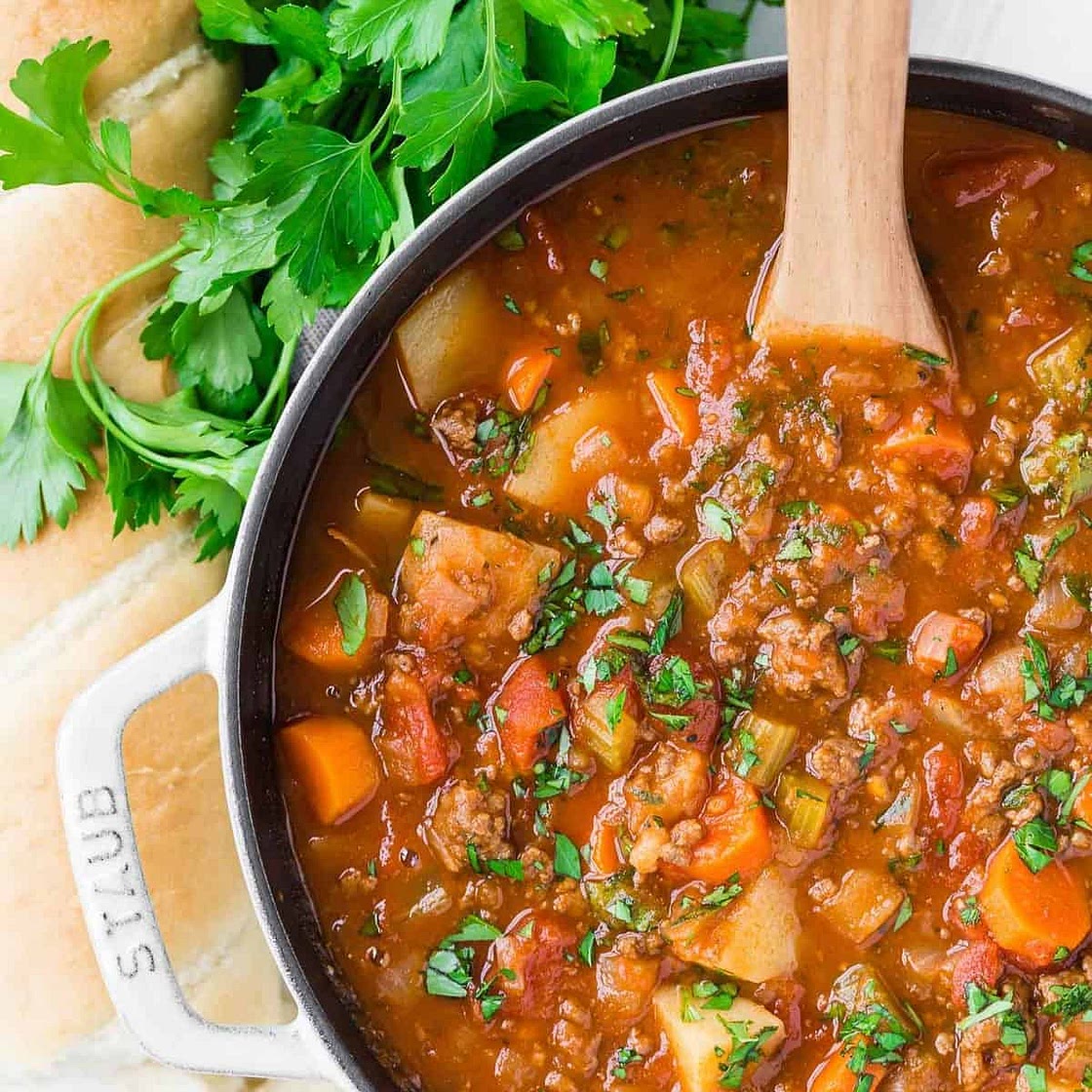 Easy Hamburger Soup Recipe