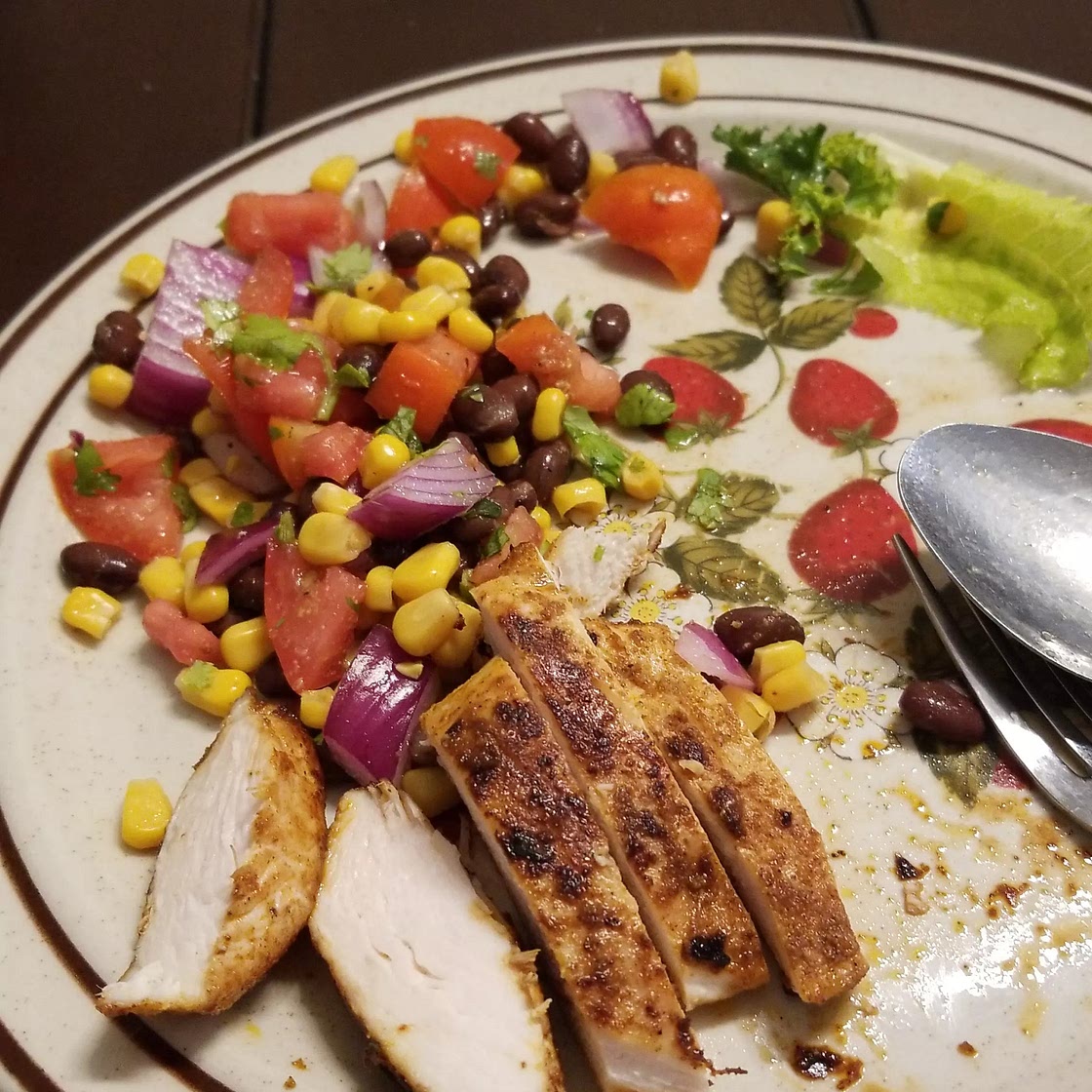Southwest Salad with Sweet and Spicy Chicken
