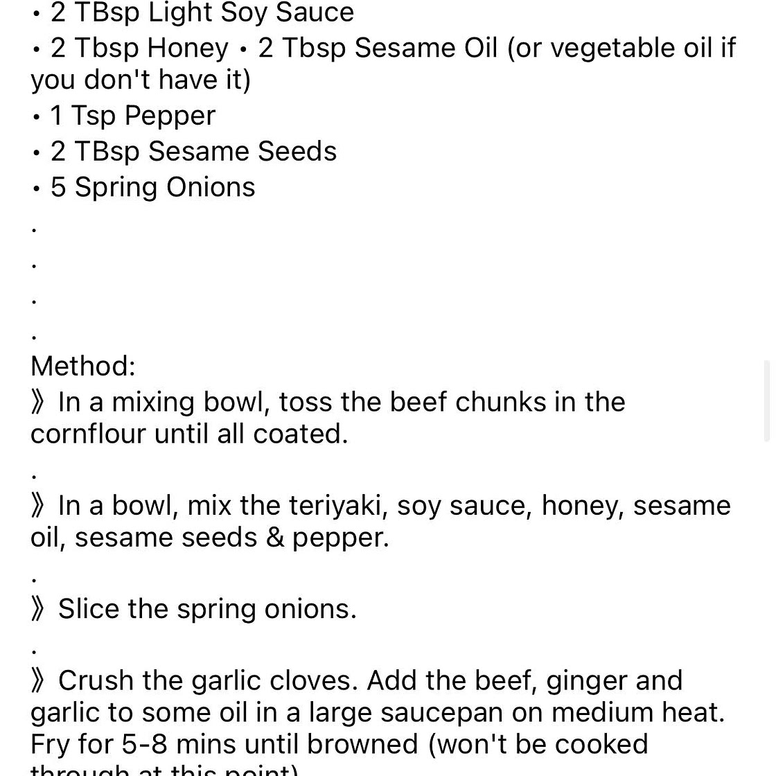 Sticky Beef 