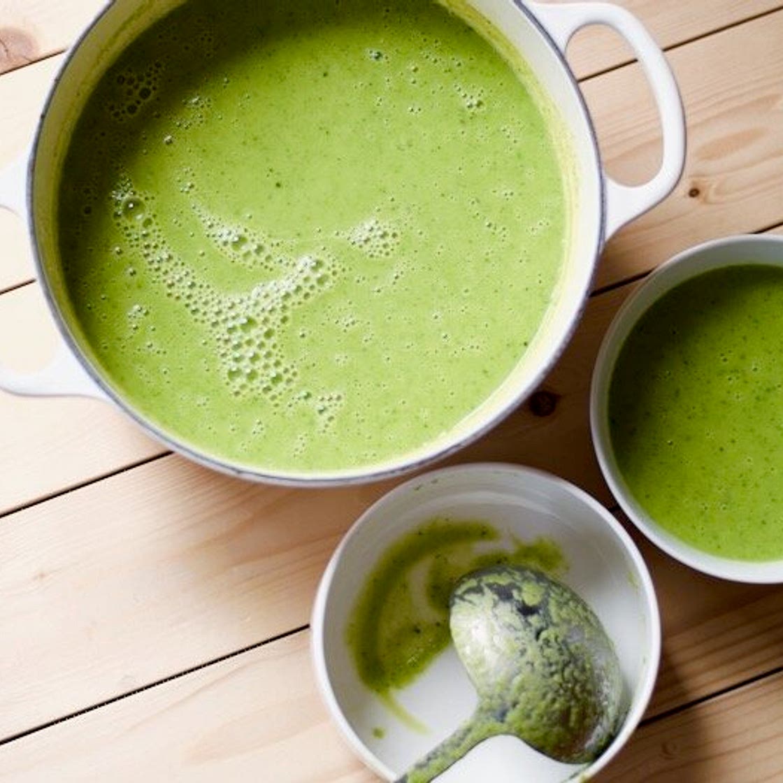 Zucchini, pea and basil soup — Wild Lemon Health