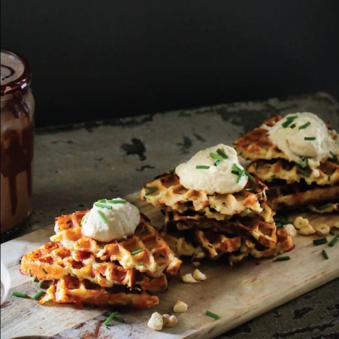Potato and Leek Waffles