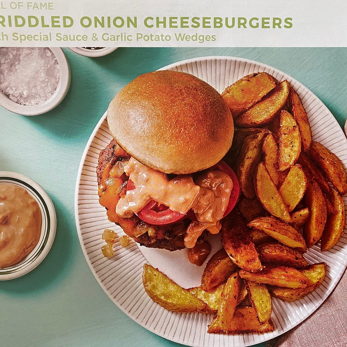 Griddled onion cheeseburgers 