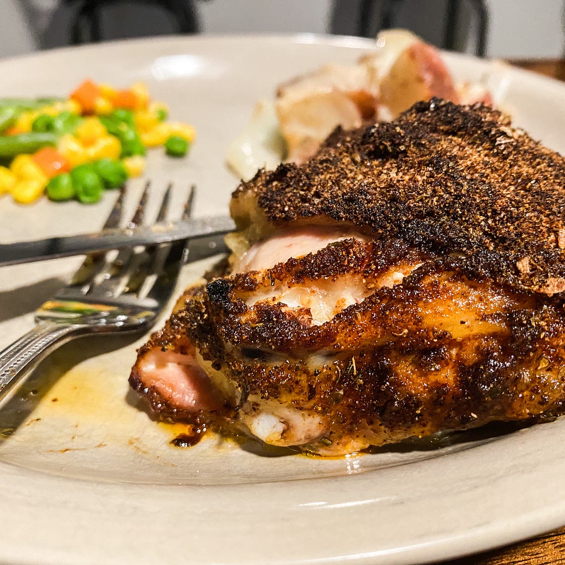 Juicy Baked Chicken Thighs