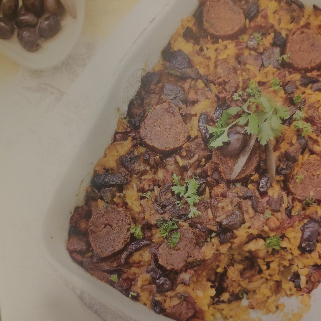 Arroz campestre no forno