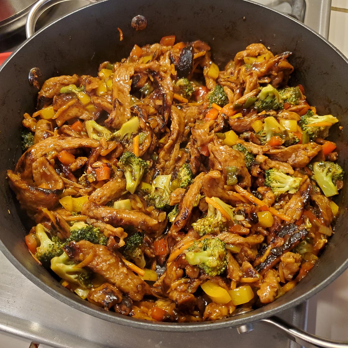 Vegan General Tso's Soy Curls