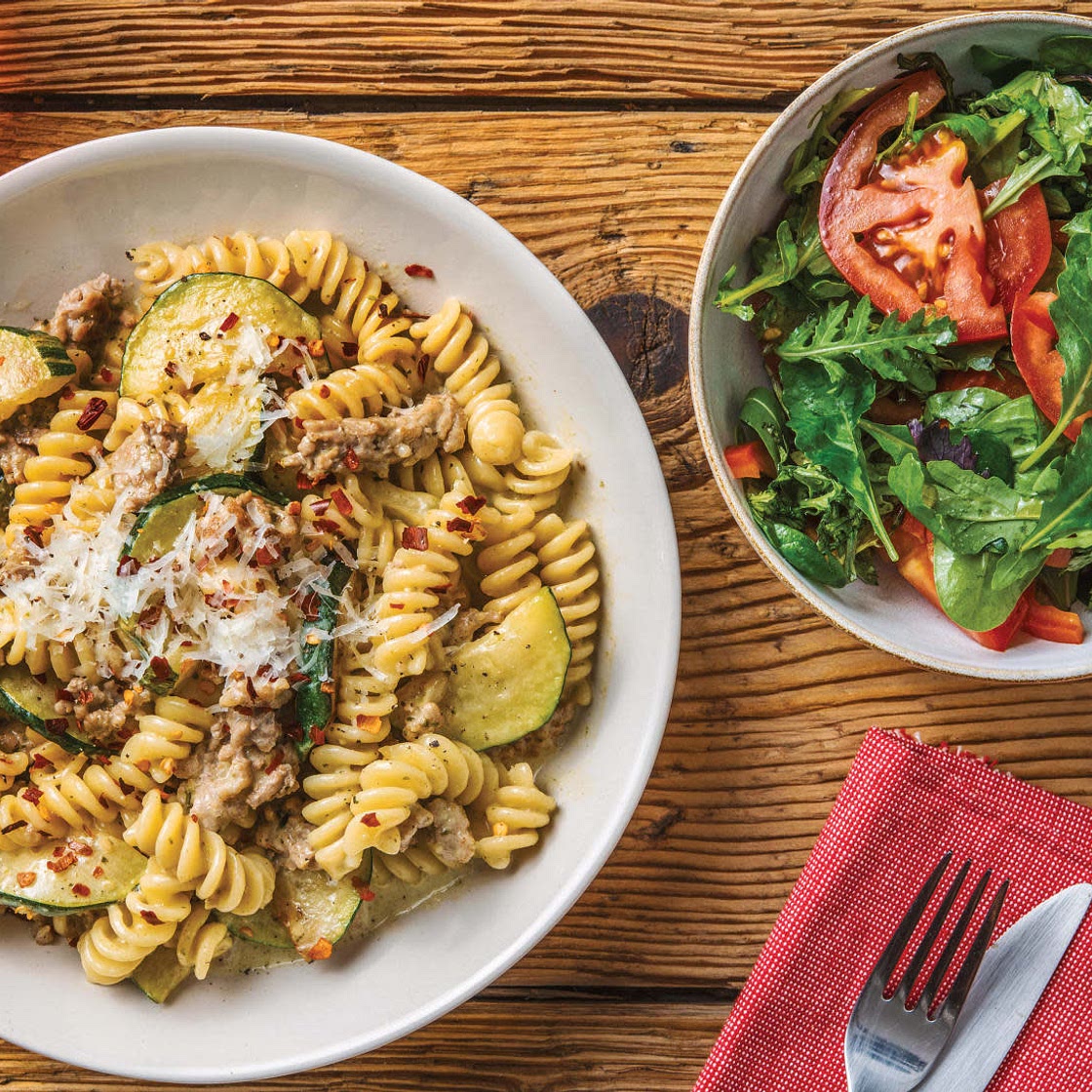 Creamy Basil Pesto Fusilli