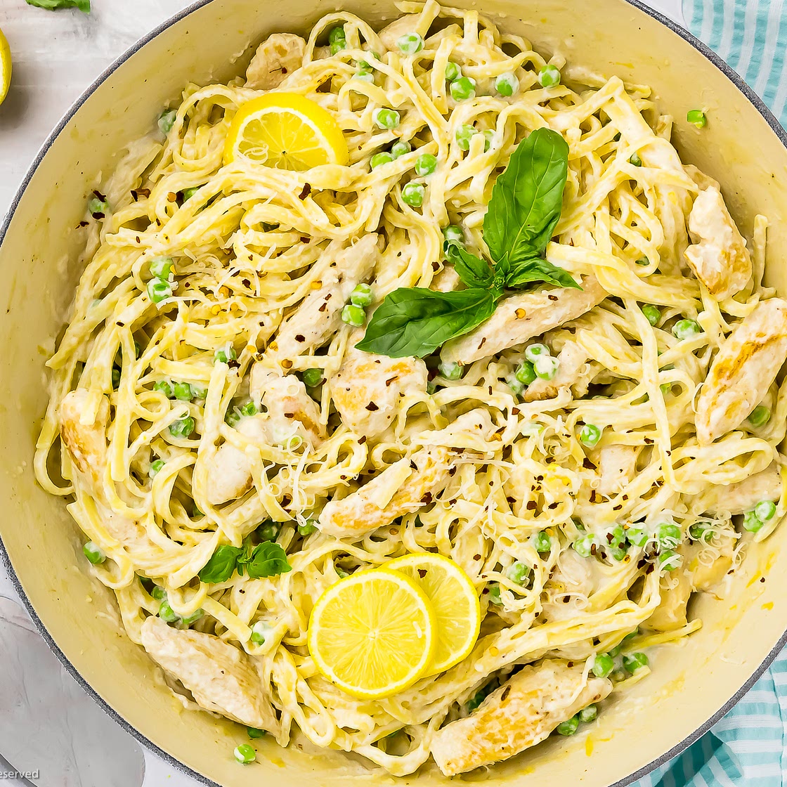Creamy Lemon Chicken Pasta (One Pot Recipe)