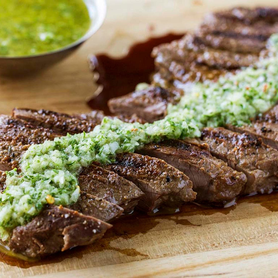 Steak with Chimichurri Sauce