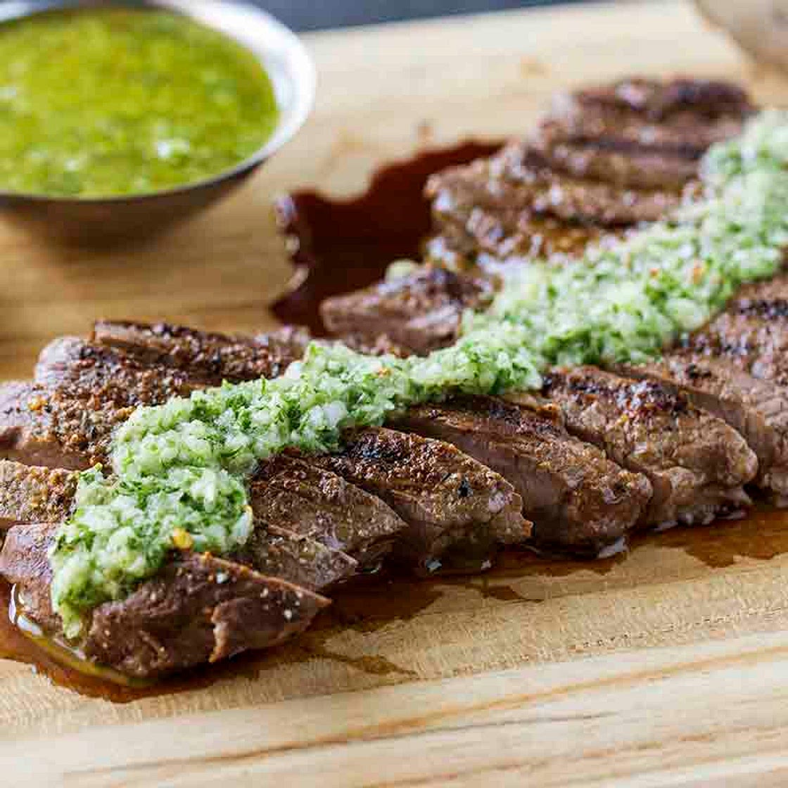 Steak with Chimichurri Sauce