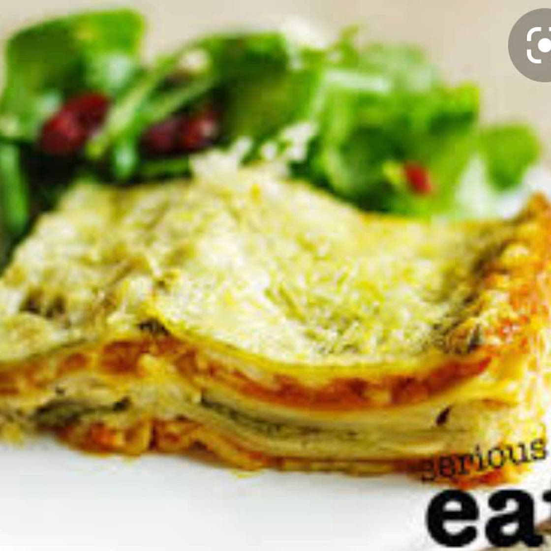Creamy Butternut and Pesto Lasagna
