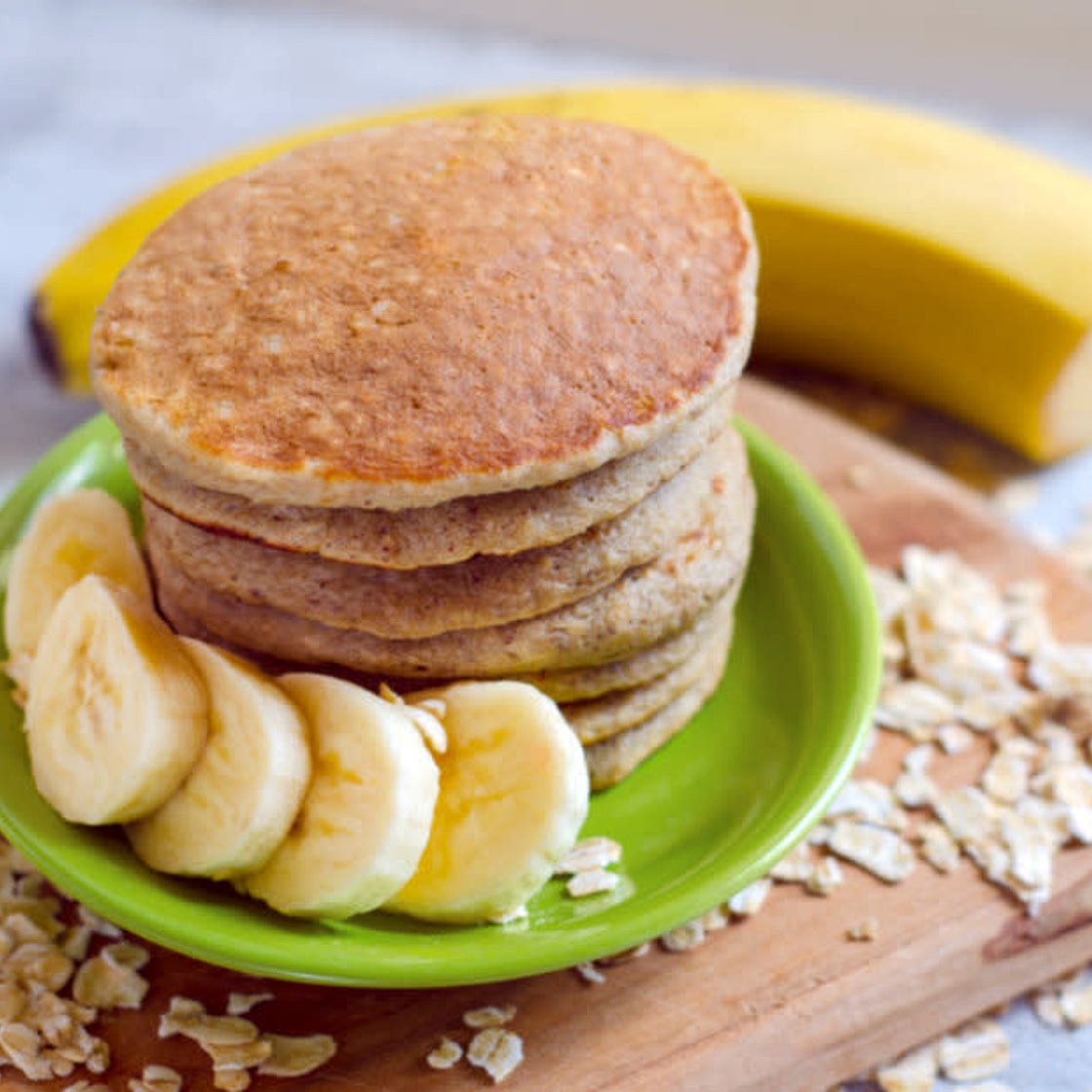 Tortitas de avena con fruta