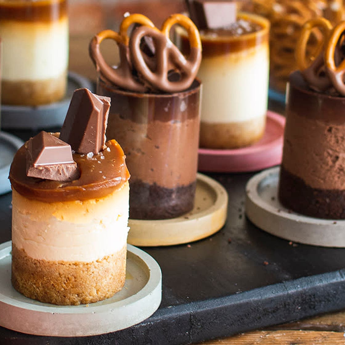 Tony's Chocolonely Mini No-Bake Cheesecakes