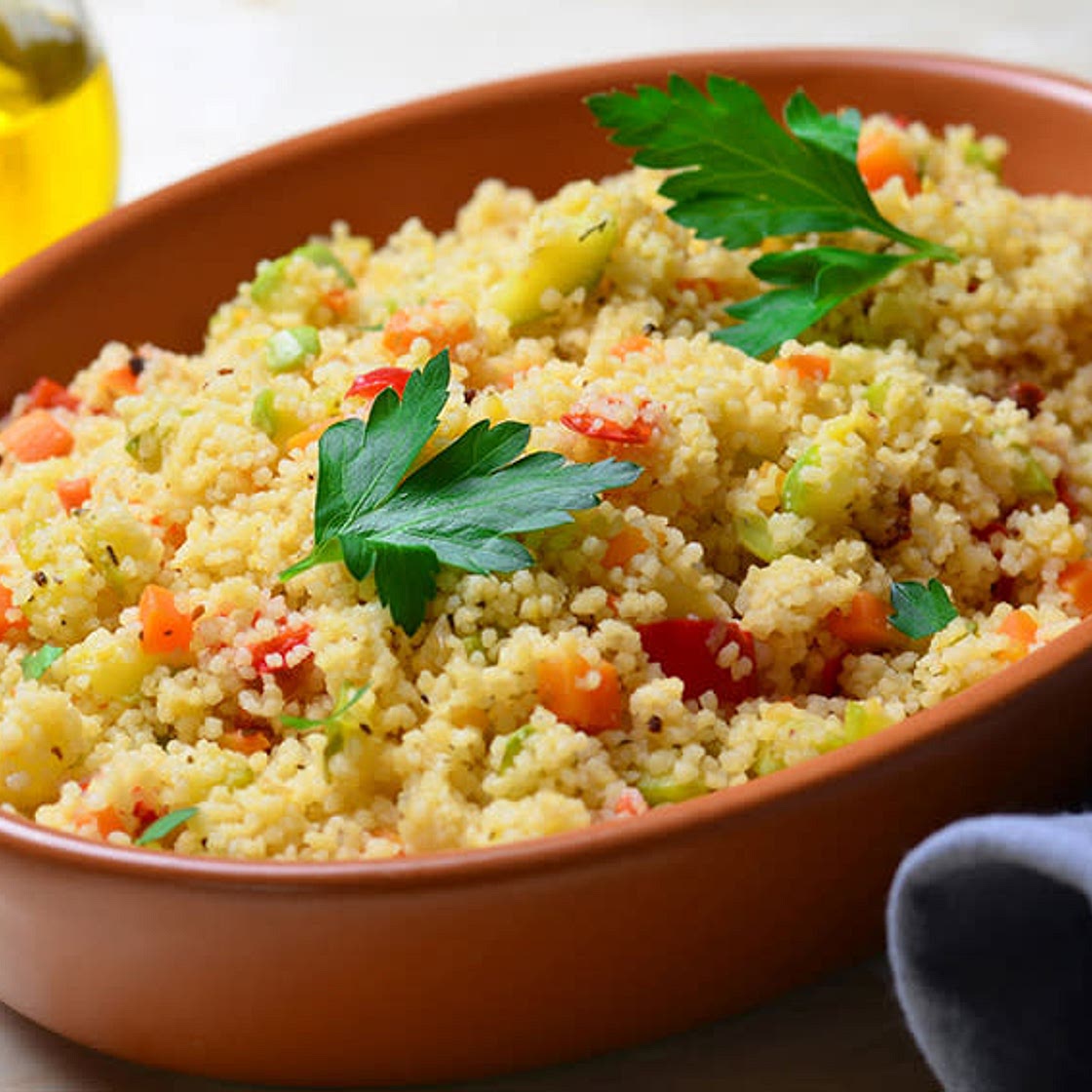 Couscous de pollo y verduras