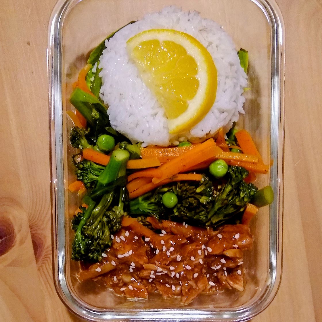 Maple Ginger Chicken Meal Prep Lunch Bowls