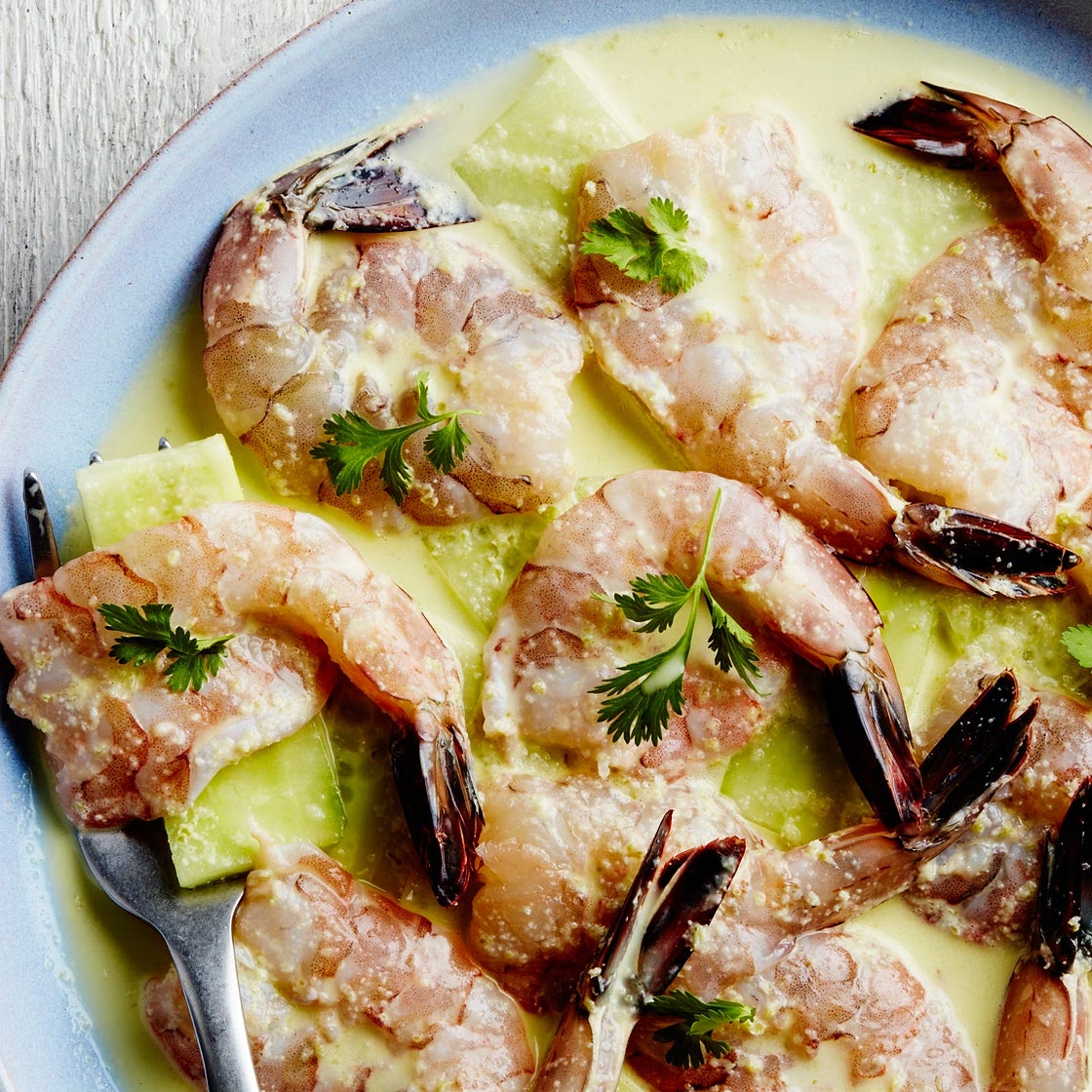 Aguachile de Camarón (Shrimp Cooked in Lime and Chile)