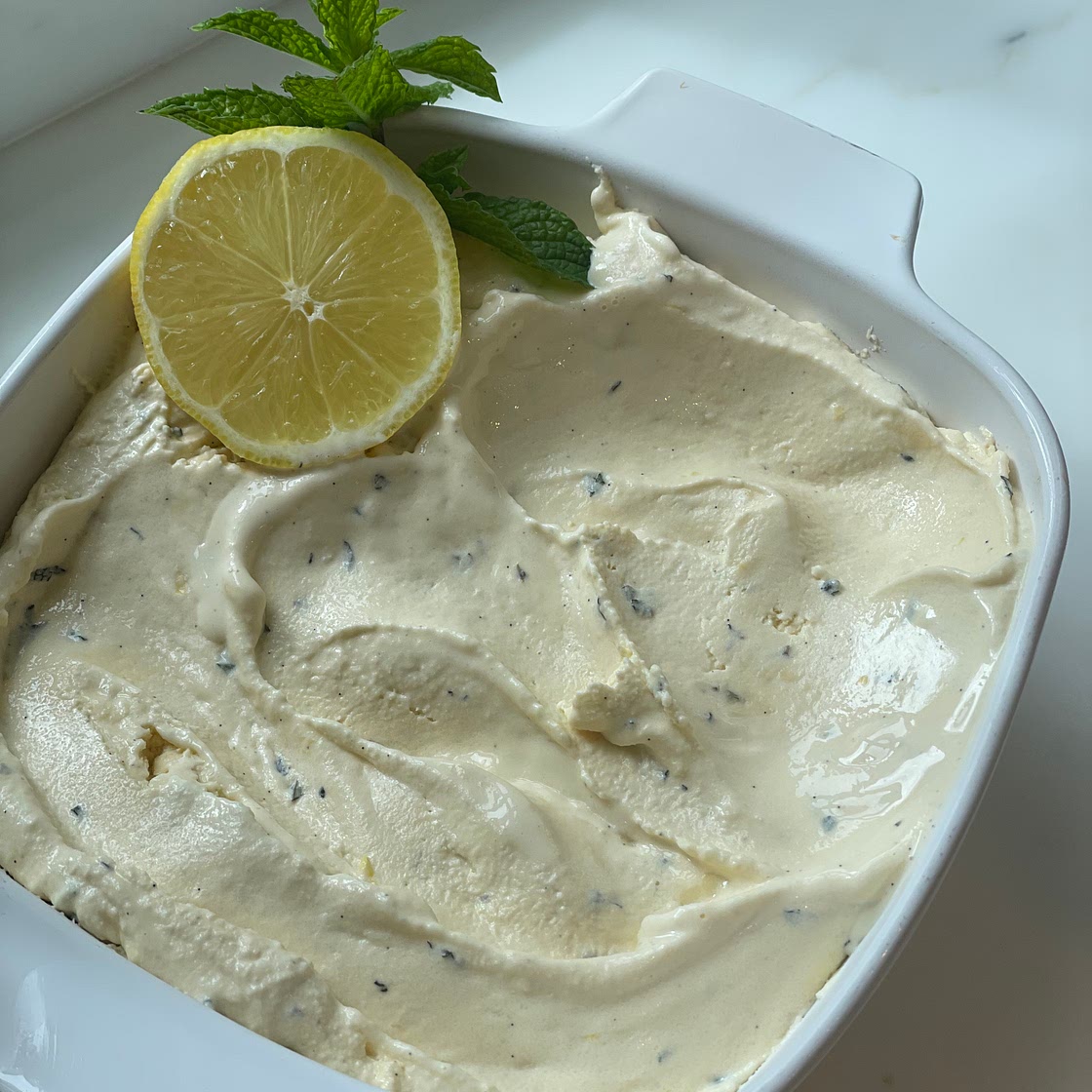 Vanilla Mint Ice Cream