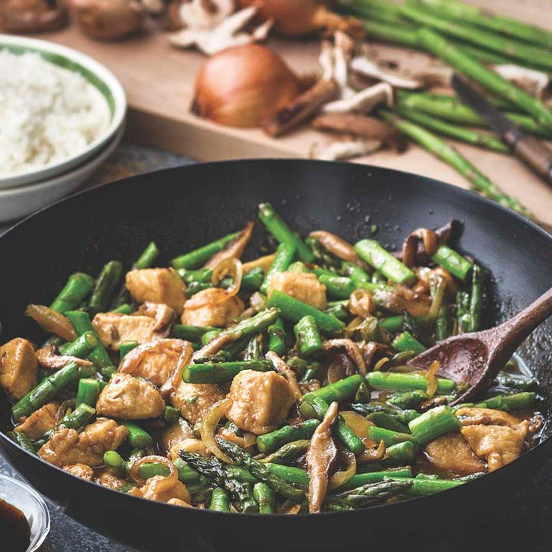 Chicken Asparagus Stir Fry