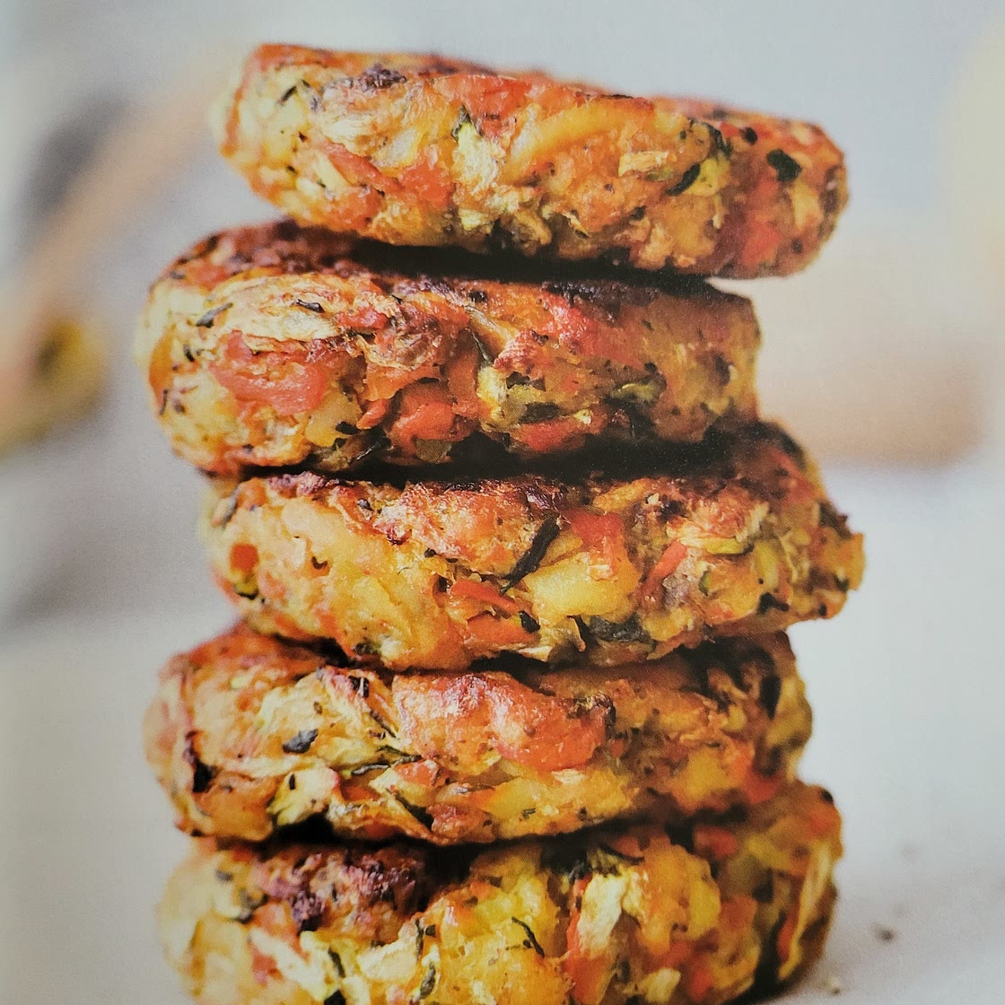 Carrot zucchini and potato patties
