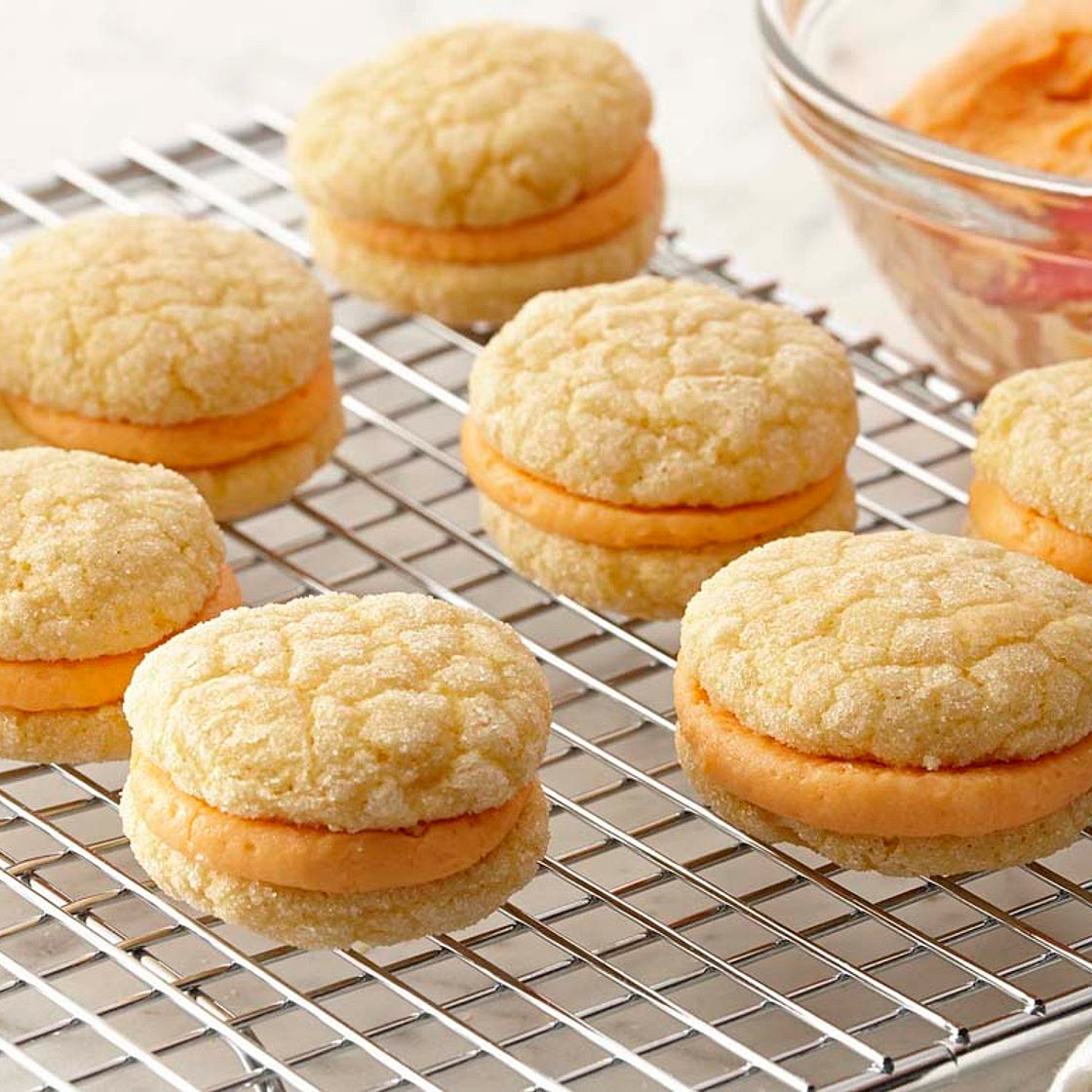 Pumpkin Creme Sandwich Cookies