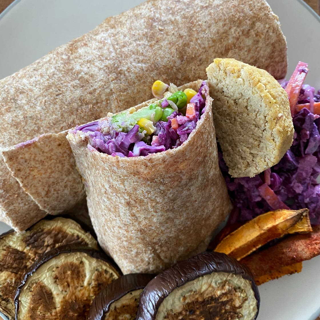 Tofu Falafel Wraps