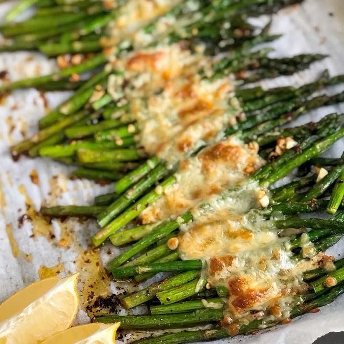 Oven roasted asparagus