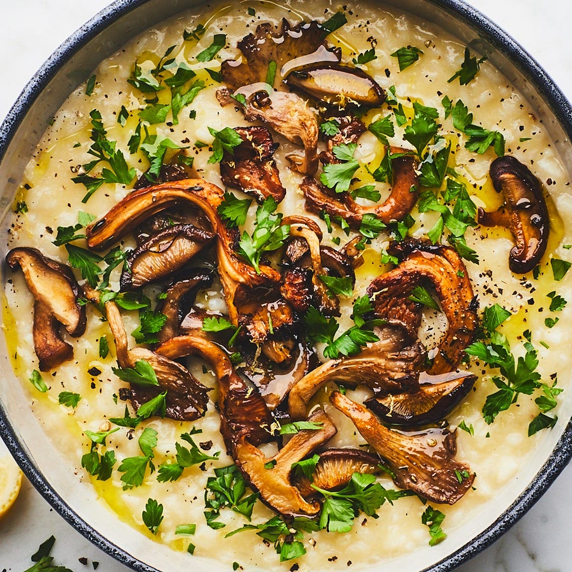 Oven Risotto with Mushrooms