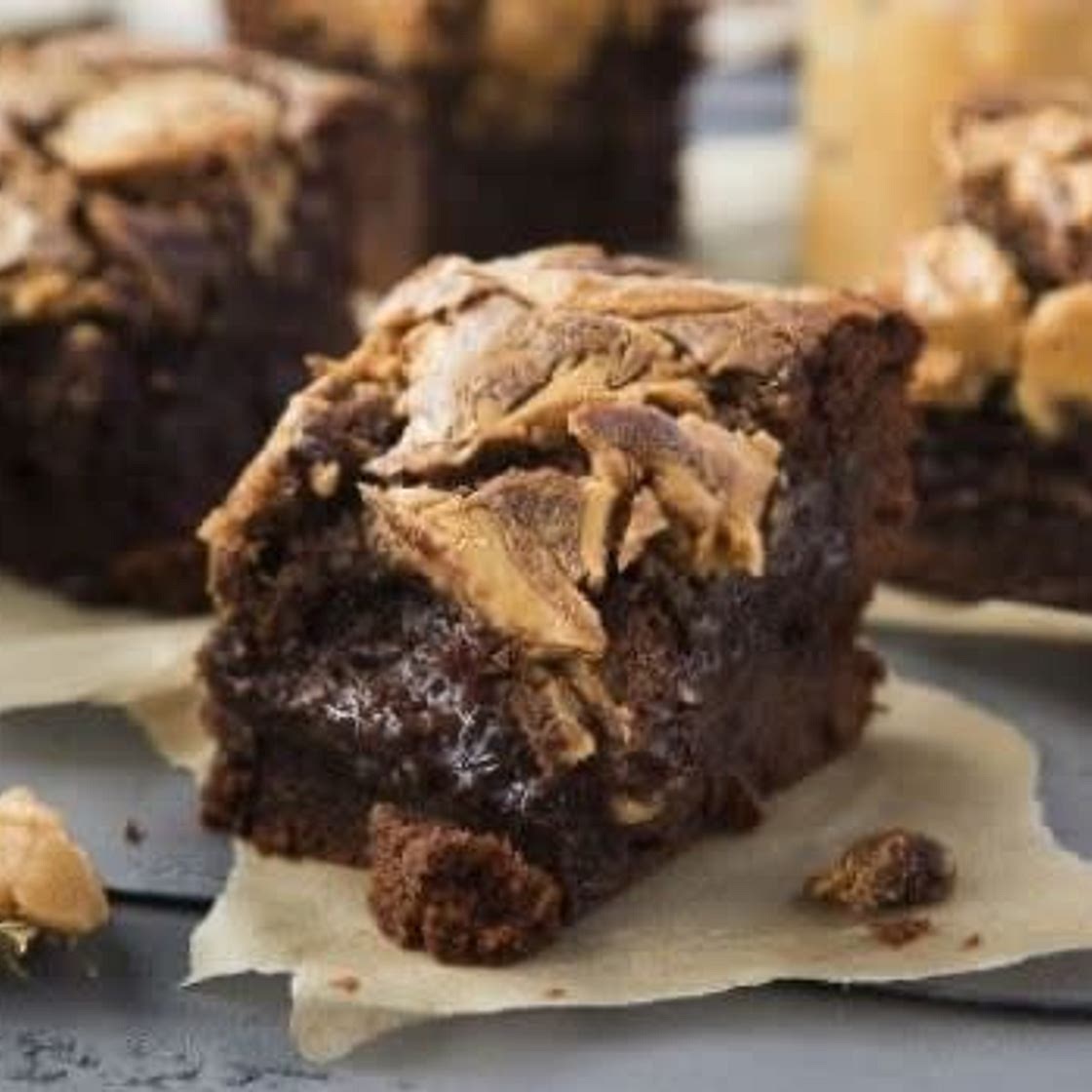 Peanut butter brownies 