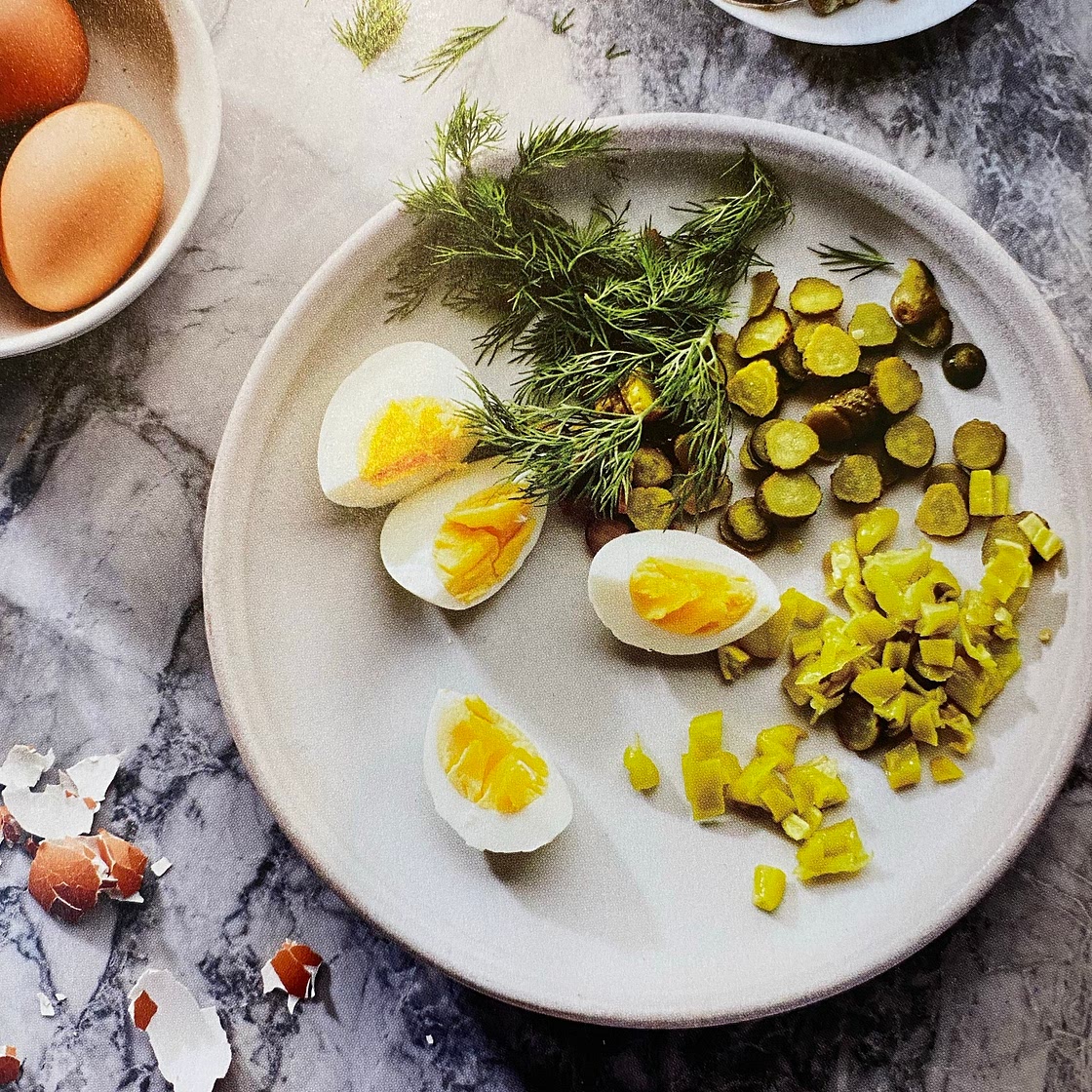 Green Egg Salad Jar