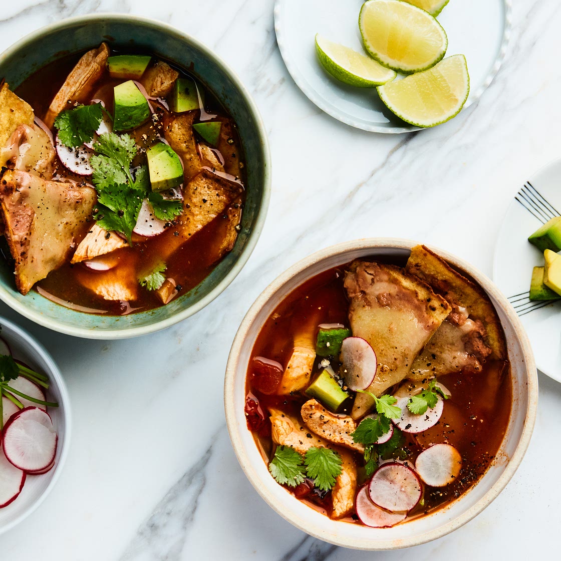 Easy Chicken Tortilla SoupWith Bean and Cheese Nachos