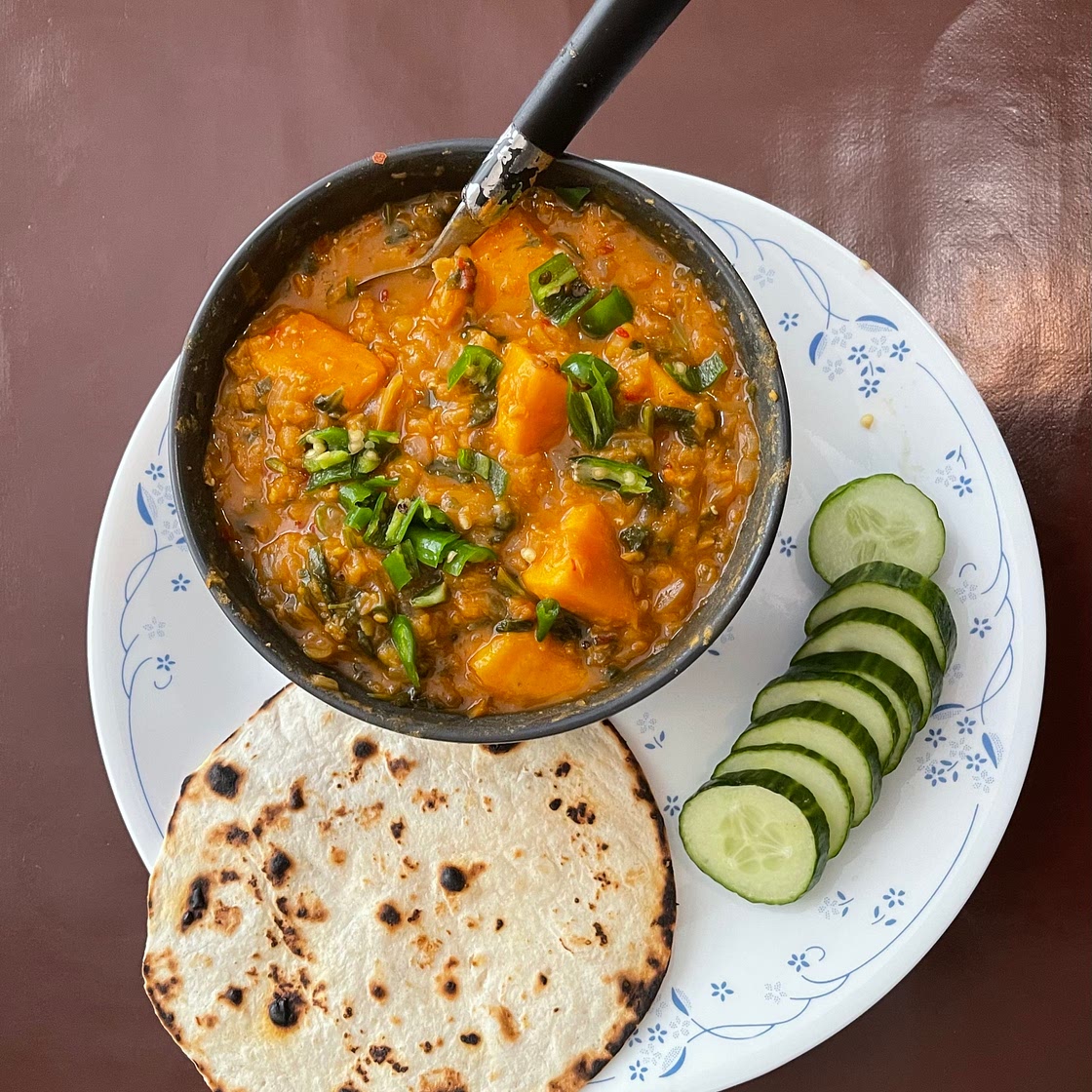 Sweet Potato lentil Dal