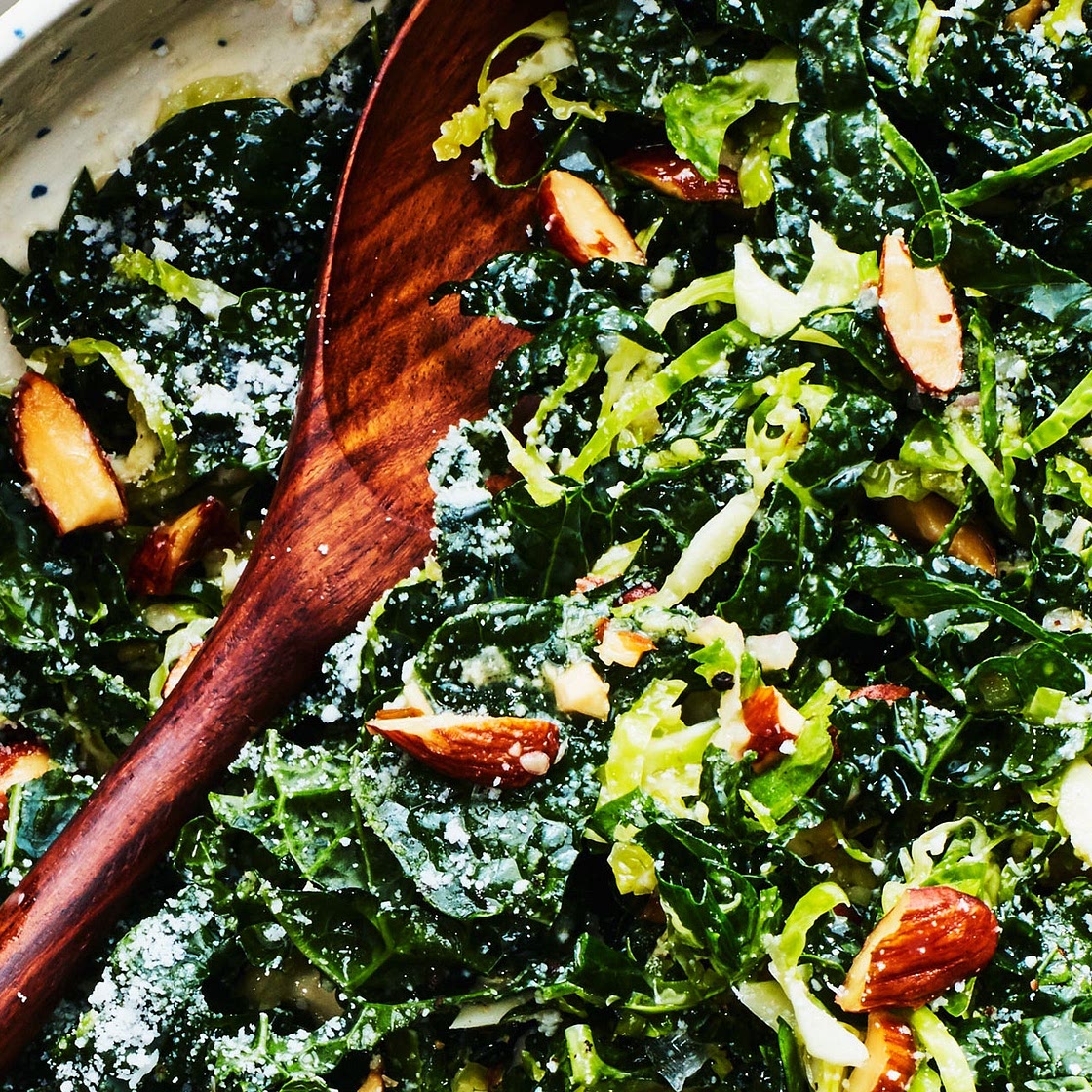 Kale and Brussels Sprout Salad Recipe