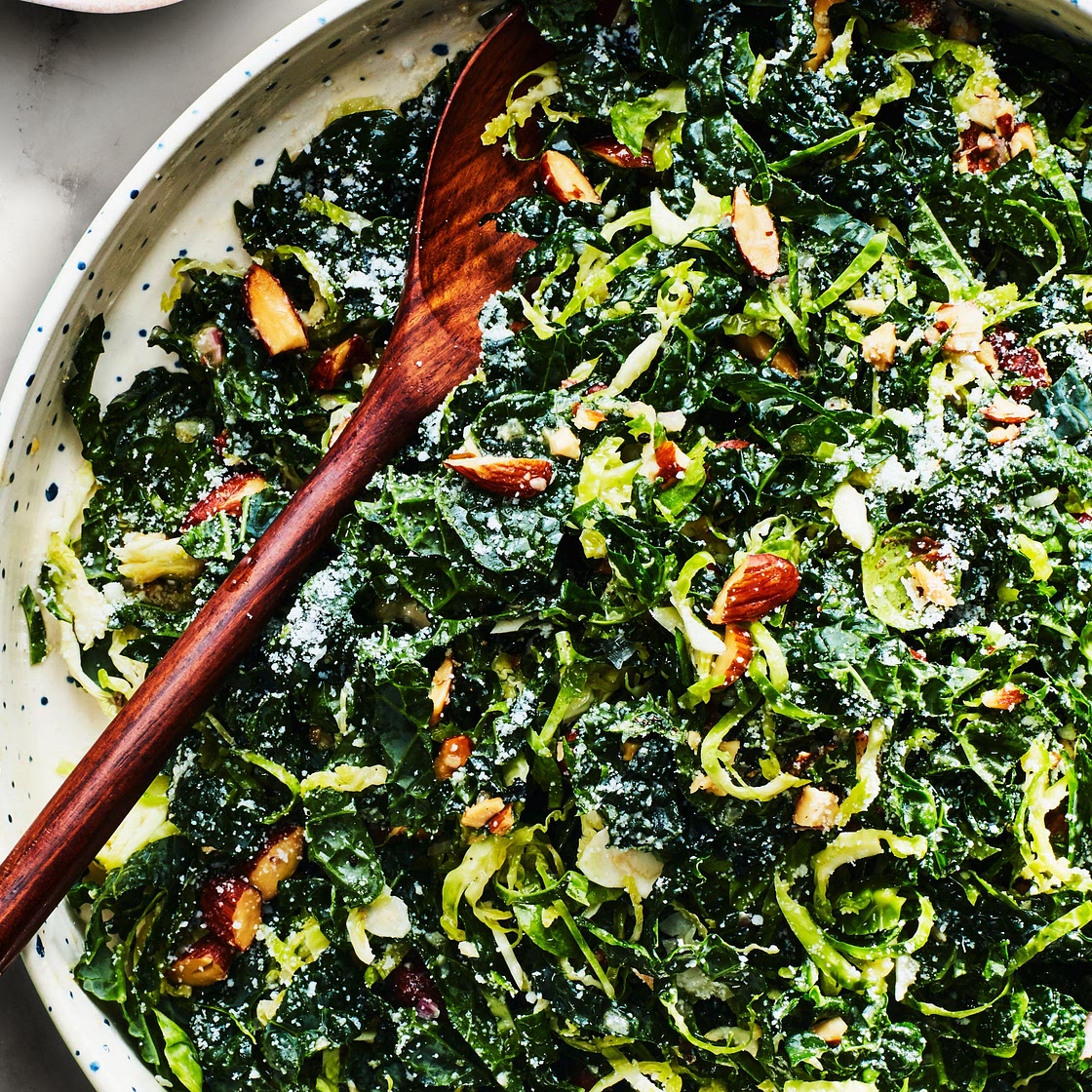 Kale and Brussels Sprout Salad Recipe
