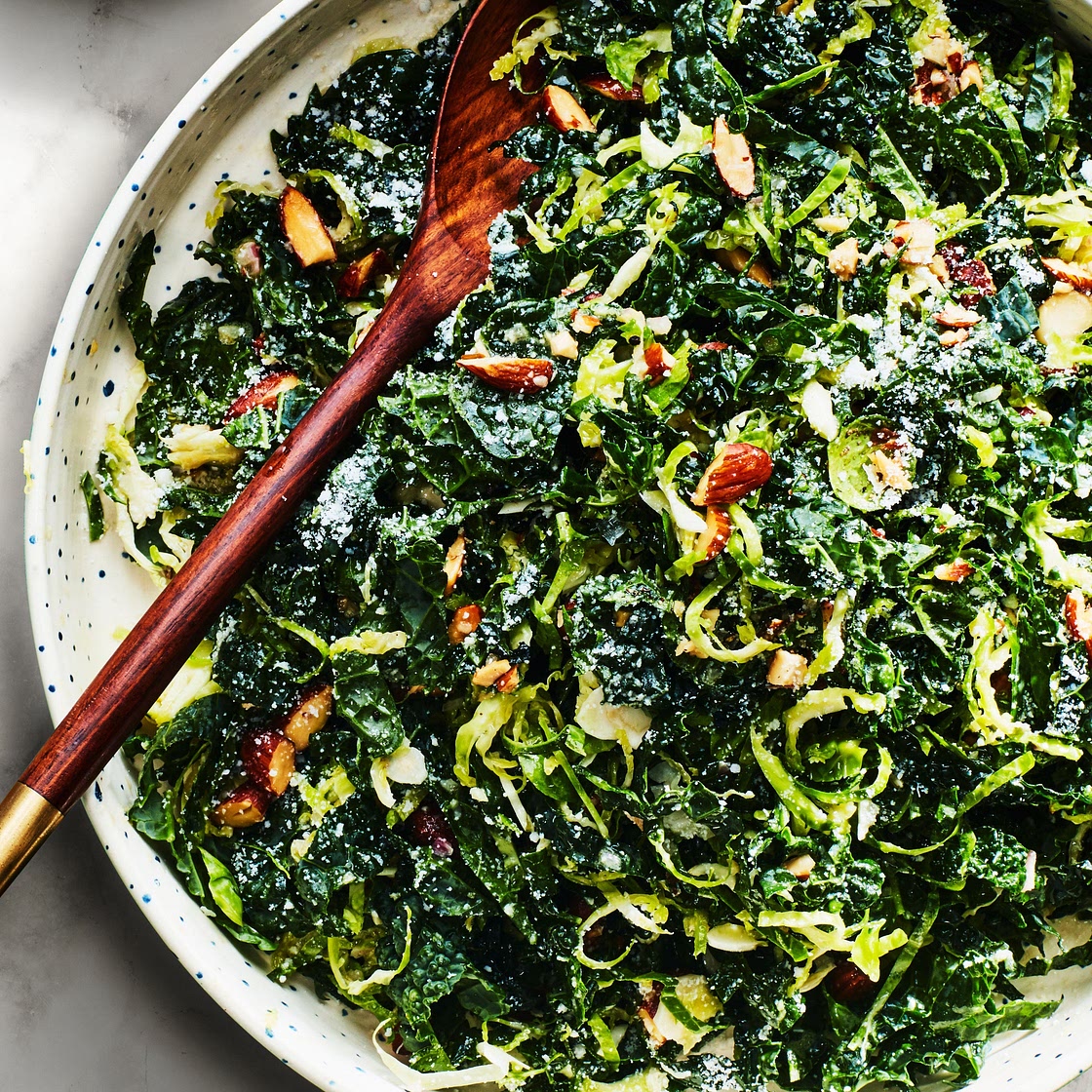 Kale and Brussels Sprout Salad Recipe
