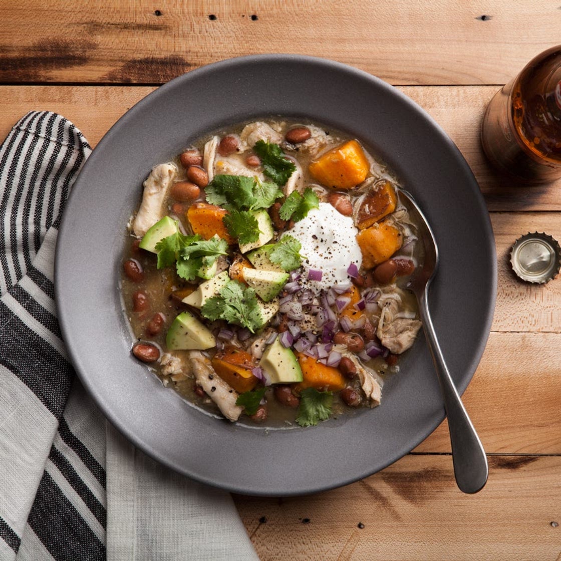 Slow-Cooker Green Chicken Chili (Chile Verde)